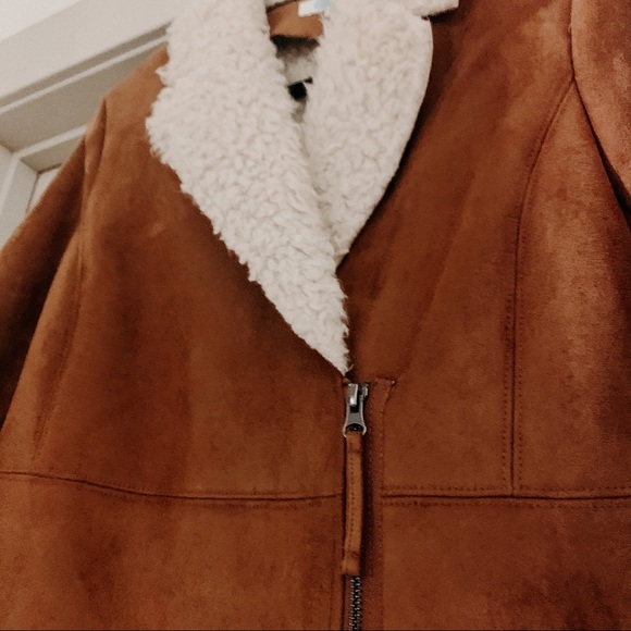 Boden Faux Shearling Coat size 6 - Picture 5 of 6